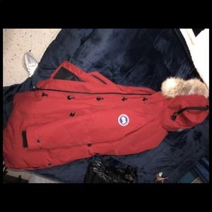 Canada Goose Burgundy Parka Coat